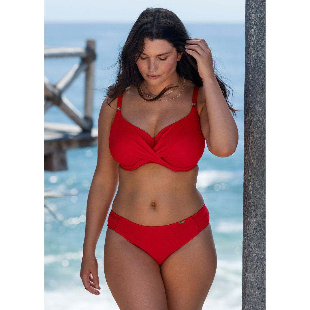 Fantasie Ottawa Wrap Front Full Cup Bikini Top - Red | Bras Galore Bras Galore - Lingerie and Swimwear Specialist Fantasie Ottawa Wrap Front Full Cup Bikini Top - Red | Bras Galore Bras Galore - Lingerie and Swimwear Specialist