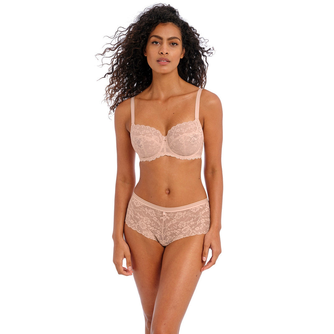 Freya Offbeat Side Support Balcony Bra Natural Beige Bras Galore