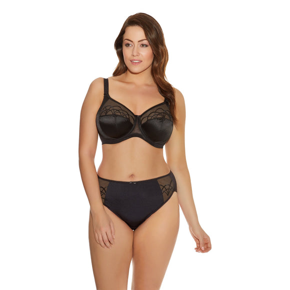 Elomi Cate Full Cup Banded Bra - Black-Bras Galore - Lingerie and Swimwear Specialist