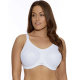 Elomi Energise Underwired Sports Bra - White-Bras Galore - Lingerie and Swimwear Specialist