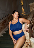 Elomi Downtime Soft Cup Bralette - French Navy