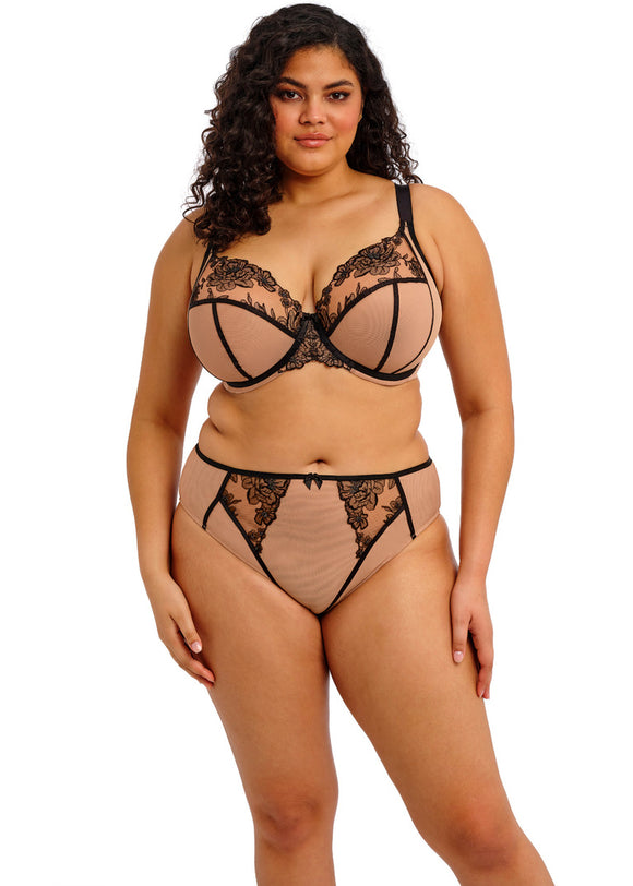 Elomi Teagan High Leg Brief - Cafe au Lait - Pre-Order ONLY October