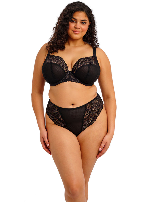 Elomi Tiernie Brief & Thong -Black - Pre-Order ONLY October