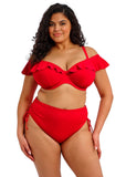 Elomi Swim Plain Sailing Ruffles Bikini Top - Lava - Pre-Order ONLY February