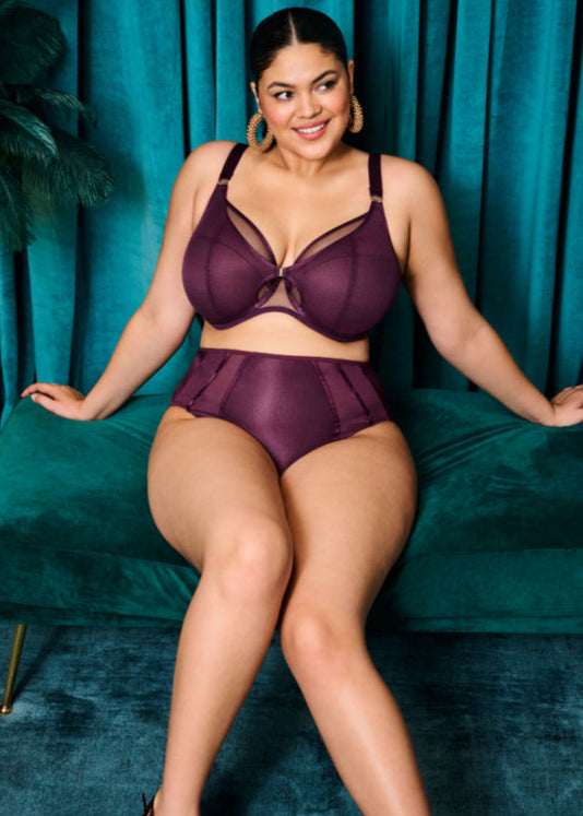 Elomi Kintai Plunge Bra - Blackberry- Pre-Order ONLY September