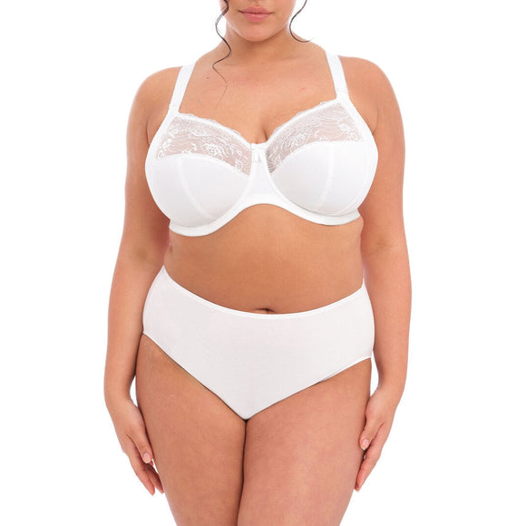 Elomi Morgan Banded Bra - White (plain)