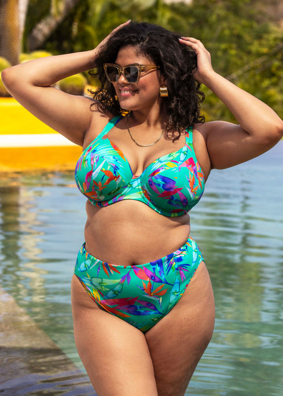 Elomi Swim Toyama Tides Plunge Bikini Top