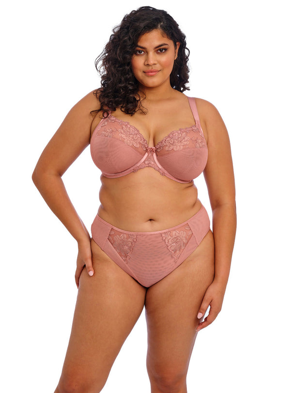 Elomi Teagan High Leg Brief - Ash Rose - Pre-Order ONLY May
