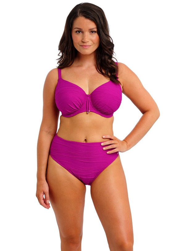 Fantasie Beach Waves High Waist Bikini Brief - Fuchsia - Pre-Order ONLY October