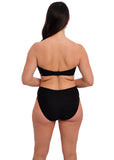 Fantasie Beach Waves Mid Rise Bikini Brief - Black