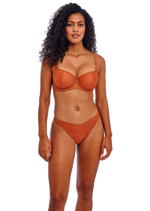 Freya Arizona Wave High Leg Bikini Brief - Golden Hour