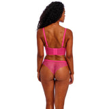 Freya Fancies Padded Longline Bra - Hot Pink