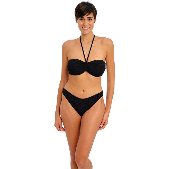 Freya Ibiza Waves Bandeau Bikini Top - Black