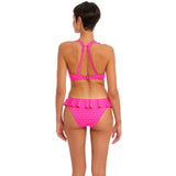Freya Jewel Cove High Apex Bikini Top - Raspberry