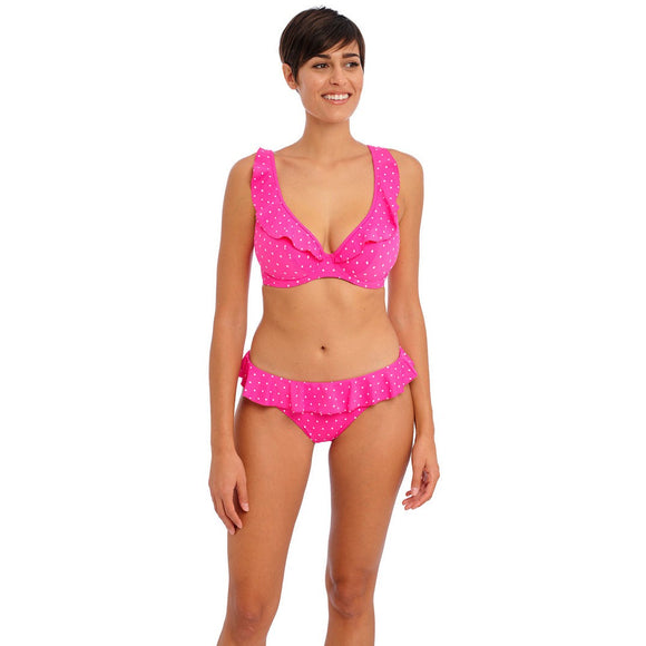 Freya Jewel Cove High Apex Bikini Top - Raspberry