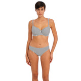 Freya Jewel Cove Sweetheart Padded Bikini Top - Black Stripe