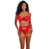 Freya Loveland Bombshell Suspender Belt - Chilli Red