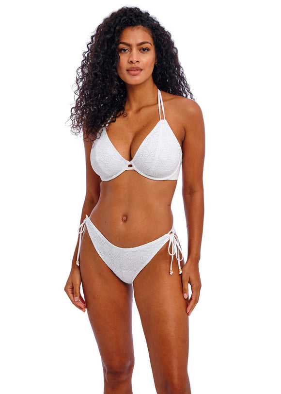 Freya Nomad Nights Bandless Halter Bikini Top - White