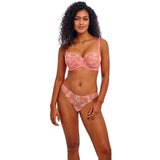 Freya Offbeat Decadence Brief & Brazilian - Sunset Coral