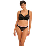 Freya Offbeat Moulded Demi Plunge Bra - Black