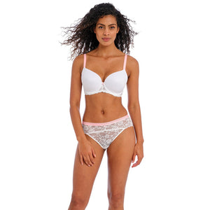 Freya Offbeat Moulded Demi Plunge Bra - White