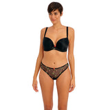 Freya Rose Blossom Brief, Thong & Brazilian - Black