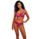 Freya Rose Blossom Plunge Bra - Red Rose