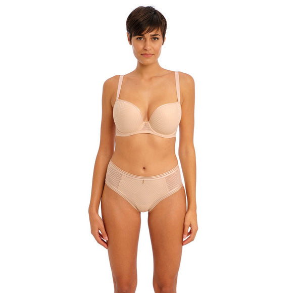 Freya Tailored Moulded Plunge T-Shirt Bra - Natural Beige