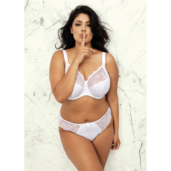 Elomi Morgan Banded Bra - White (print)