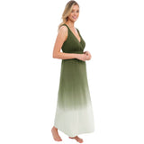 Fantasie Aurora Ombre Maxi Dress - Olive Green