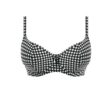 Freya Check In Sweetheart Padded Bikini Top - Monochrome