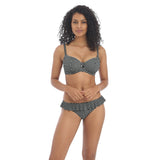 Freya Check In Sweetheart Padded Bikini Top - Monochrome