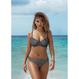 Freya Check In Sweetheart Padded Bikini Top - Monochrome