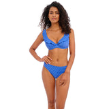 Freya Jewel Cove High Apex Bikini Top - Azure