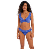 Freya Jewel Cove High Apex Bikini Top - Plain Azure