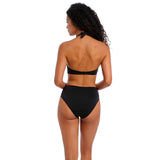 Freya Jewel Cove High Wiast/Leg Bikini Brief - Plain Black