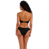 Freya Jewel Cove Padded Bandeau Bikini Top - Plain Black