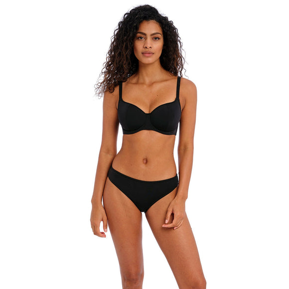 Freya Jewel Cove Sweetheart Padded Bikini Top - Plain Black
