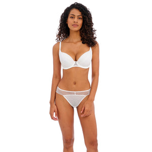 Freya Signature Padded Plunge Bra - White