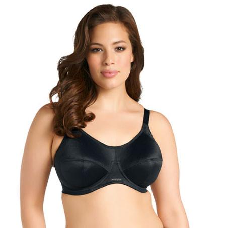 Elomi Energise Underwired Sports Bra - Black-Bras Galore - Lingerie and Swimwear Specialist