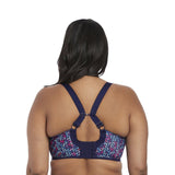 Elomi Energise Underwired Sports Bra - Navy Geo