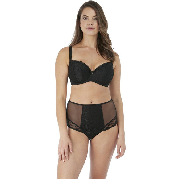 Fantasie Ana High Waisted Brief - Black-Bras Galore - Lingerie and Swimwear Specialist
