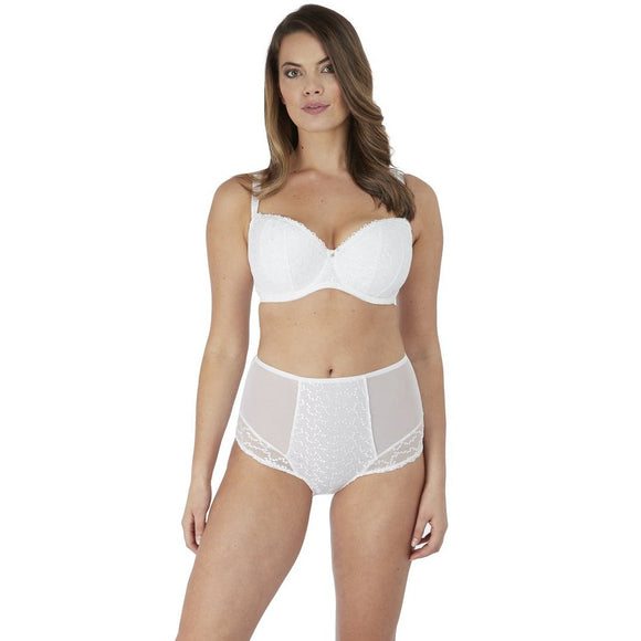 Fantasie Ana High Waisted Brief - White-Bras Galore - Lingerie and Swimwear Specialist