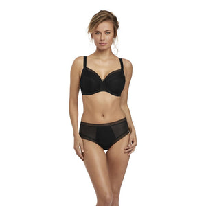Fantasie Fusion Classic Brief & High Waisted Brief - Black-Bras Galore - Lingerie and Swimwear Specialist