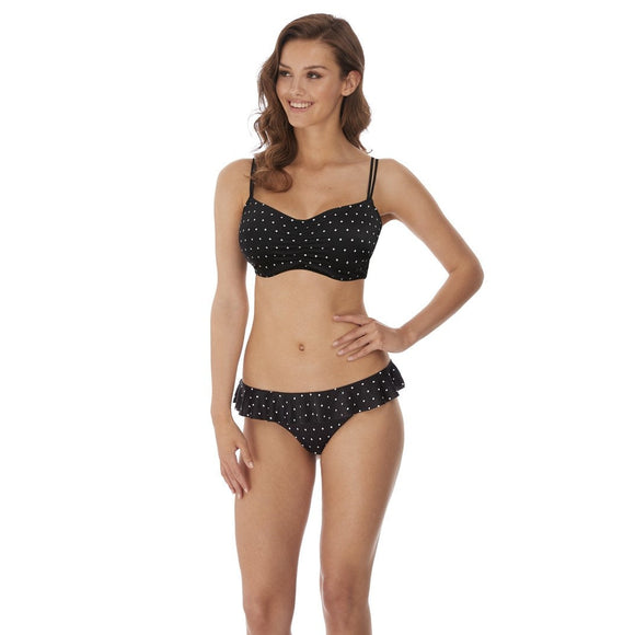 Freya Jewel Cove Bralette Bikini Top - Black-Bras Galore - Lingerie and Swimwear Specialist