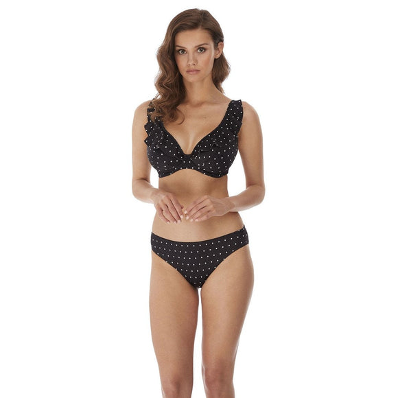 Freya Jewel Cove High Apex Bikini Top - Black