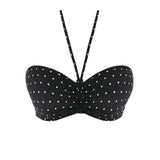Freya Jewel Cove Padded Bandeau Bikini Top - Black