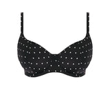 Freya Jewel Cove Sweetheart Padded Bikini Top - Black-Bras Galore - Lingerie and Swimwear Specialist