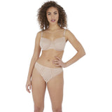 Freya Viva Lace Side Support Balcony Bra - Natural Beige-Bras Galore - Lingerie and Swimwear Specialist